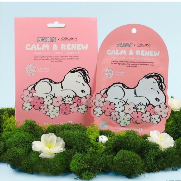 Peanuts Pink Calm & Renew Skincare Mask - Picture 1 of 3